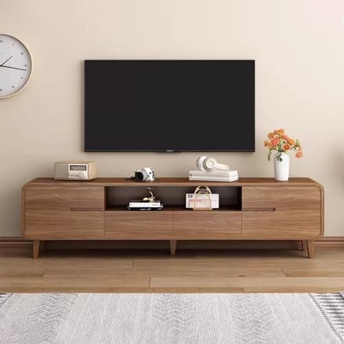 Massivholz TV Ständer Medienkonsole mit Beinen Stilvolle Stützmöbel für Wohnzimmer oder Schlafzimmer Modernes Design Massivholz TV Ständer Medienkonsole mit Beinen Stilvolle Stützmöbel für Wohnzimmer oder Schlafzimmer Modernes Design von Generisch