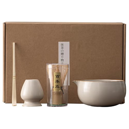 Matcha Set - Matcha Schneebesen Set | Matcha Tee Set | Matcha Schneebesen und Schüssel | 4 Stück Matcha Pulver Kit Matcha Maker | Matcha Schneebesen und Halter | Matcha Zubehör zum Genießen oder Matcha Set - Matcha Schneebesen Set | Matcha Tee Set | Matcha Schneebesen und Schüssel | 4 Stück Matcha Pulver Kit Matcha Maker | Matcha Schneebesen und Halter | Matcha Zubehör zum Genießen oder von Generisch