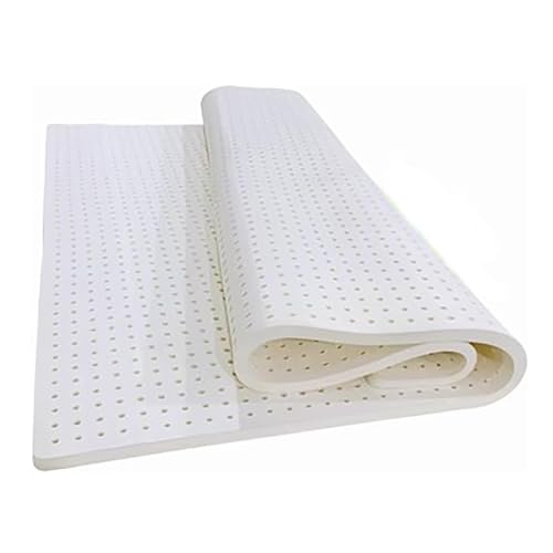 Matratzenauflage aus 100 % Naturlatex, strapazierfähiger Memory-Schaum, 2,5 cm Dicke, 60 x 130 cm, Maße: schwer zu biegen, Latex-Matratzenauflagen Matratzenauflage aus 100 % Naturlatex, strapazierfähiger Memory-Schaum, 2,5 cm Dicke, 60 x 130 cm, Maße: schwer zu biegen, Latex-Matratzenauflagen von Generisch
