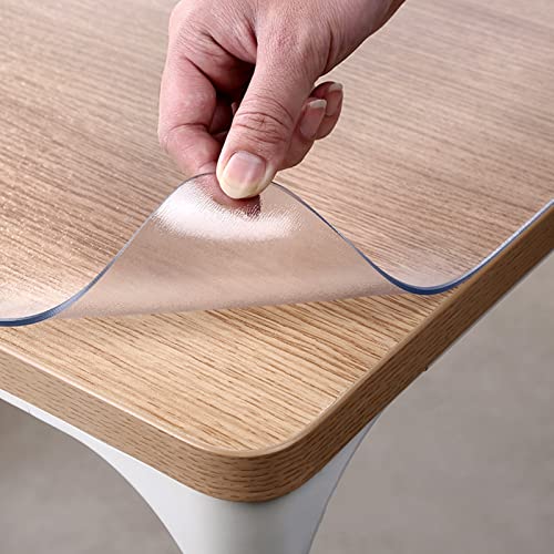 Matte mattierte PVC-Schreibtischschutzmatte, durchscheinende Kunststoff-Tischabdeckung für Nachttisch, Hartholz, TV-Schrank, 70 x 120 cm, 1,5 mm dicker Schutz Matte mattierte PVC-Schreibtischschutzmatte, durchscheinende Kunststoff-Tischabdeckung für Nachttisch, Hartholz, TV-Schrank, 70 x 120 cm, 1,5 mm dicker Schutz von Generisch