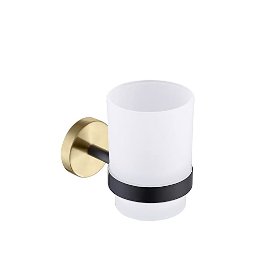 Mattschwarzes Badezimmer-Zubehör-Set, Handtuchstange, Handtuchhaken, Seifenspender, WC-Bürstenhalter, Toilettenpapierhalter, Becherhalter, stilvolle und funktionale Heimdekoration von Generisch