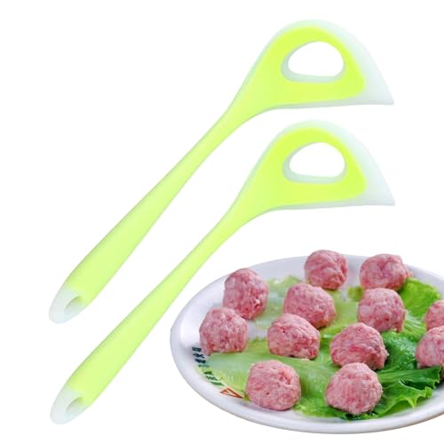 Meatball Scoop Maker - Bequemer Griff Schaufel, Küche Fleischbällchen Maker | Fischbällchen Löffel Praktisches Fleischbällchenherstellungswerkzeug mit komfortablem Griff, Silikon Ball Maker Löffel für von Generisch