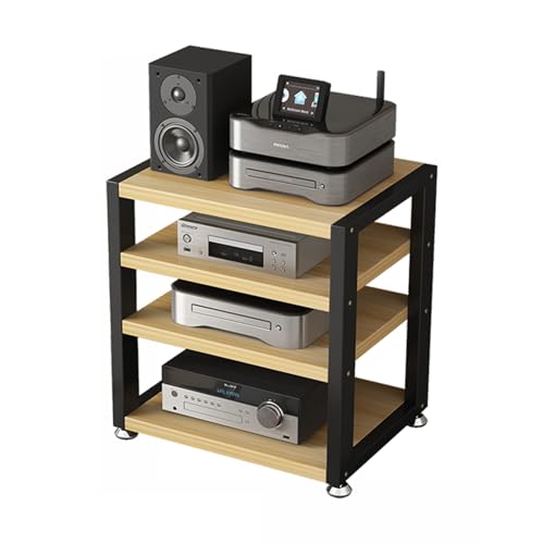 Medienständer, 4-stöckiges offenes Audio-Regal, multifunktionaler Stereo-Schrank für Zuhause, Büro, Theater – kompaktes Design, langlebige Konstruktion Medienständer, 4-stöckiges offenes Audio-Regal, multifunktionaler Stereo-Schrank für Zuhause, Büro, Theater – kompaktes Design, langlebige Konstruktion von Generisch