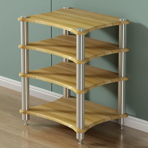 Medienständer,Multifunktionales Ablageregal Leicht Zu Montieren,Multifunktional Hifi Rack Holz ,Audio Rack Hifi Regal 1/2/3/4-stufige Stereoständer Für Heimkino/Schlafzimmer/Büro(Yellow,3tier-60x48x62 Medienständer,Multifunktionales Ablageregal Leicht Zu Montieren,Multifunktional Hifi Rack Holz ,Audio Rack Hifi Regal 1/2/3/4-stufige Stereoständer Für Heimkino/Schlafzimmer/Büro(Yellow,3tier-60x48x62 von Generisch