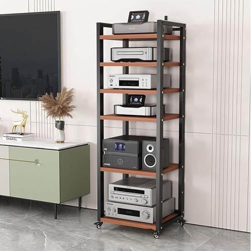 Medienständer mit Rädern, Multi-Tier Audio Rack für Plattenspieler, moderne Unterhaltungsaufbewahrung, stabiles Design für Zuhause Medienständer mit Rädern, Multi-Tier Audio Rack für Plattenspieler, moderne Unterhaltungsaufbewahrung, stabiles Design für Zuhause von Generisch