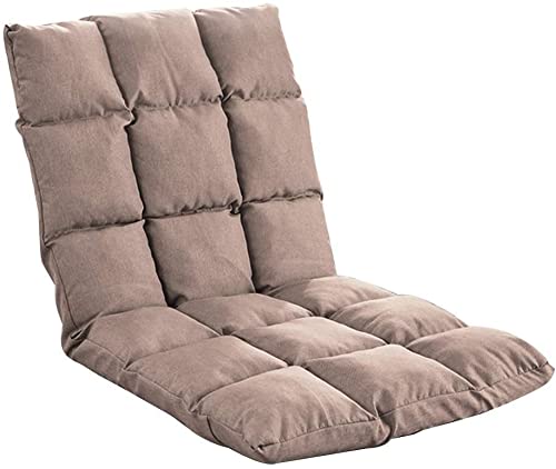 Meditationsstuhl mit 5 Gängen - Faltbarer Einzelbodenstuhl mit Rückenlehne, abnehmbarer/waschbarer Bezug für ultimativen Komfort von Generisch