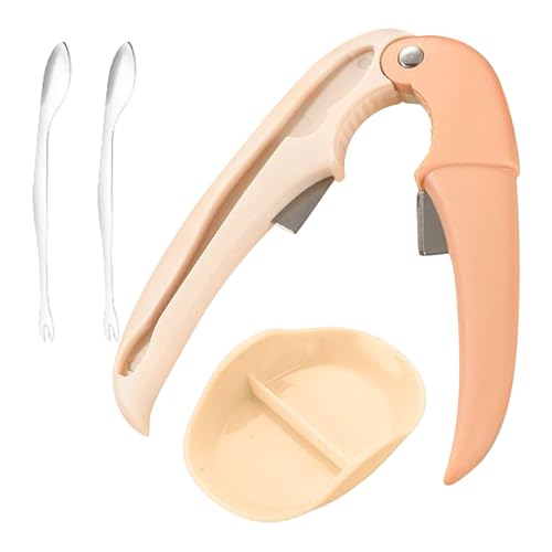 Meeresfrüchte Werkzeuge | Krebsknacker Werkzeug,Tragbarer Hummerzangen Entkerner Gabel Set für Jugendliche Ältere Erwachsene Restaurant Mahlzeitzubereitung Familienabend Feiertagstreffen Picknick | Fü von Generisch