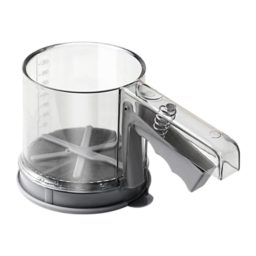 Mehlsieb, Handpulversieb, halbautomatisch, Edelstahl, Staubwedel für Küche, Restaurant, Kochutensilien, Kuchen, Zucker Mehlsieb, Handpulversieb, halbautomatisch, Edelstahl, Staubwedel für Küche, Restaurant, Kochutensilien, Kuchen, Zucker von Generisch