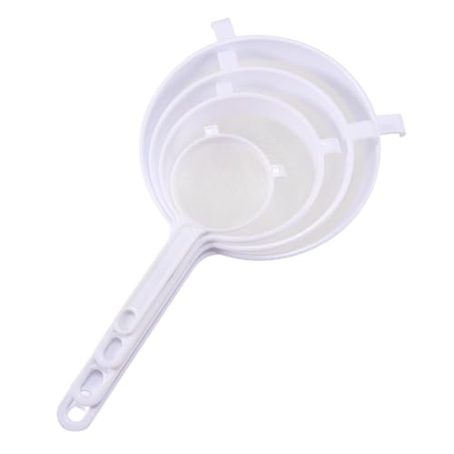 Mehlsieb zum Backen, manuelles Mehlsieb-Set, Handmehlsieb – Kompakter Puderzucker-Staubwedel, Küchensieb, feines Netzsieb zum Backen Kochen von Generisch