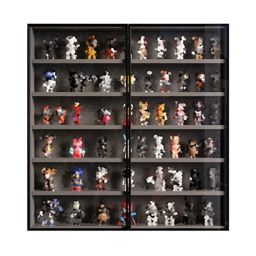 Mehrstöckiger Vitrine mit Glastür, ideal für die Organisation von Sammlerstücken, perfekt für Heimbüro, Spielzimmer oder Schlafzimmer Mehrstöckiger Vitrine mit Glastür, ideal für die Organisation von Sammlerstücken, perfekt für Heimbüro, Spielzimmer oder Schlafzimmer von Generisch