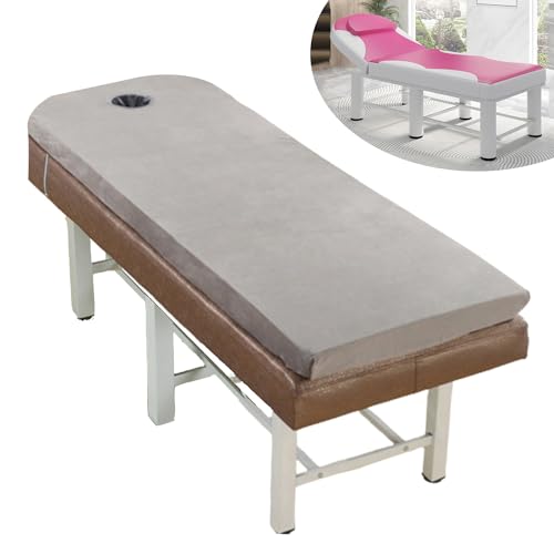Memory Foam Table Topper 3.1In Thickened Round Head Spa Bed Pad with Washable Cover and Breath Hole Grey 8 cmR 80x190cm Accessories Included Memory Foam Table Topper 3.1In Thickened Round Head Spa Bed Pad with Washable Cover and Breath Hole Grey 8 cmR 80x190cm Accessories Included von Generisch