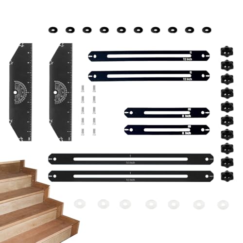Messgerät für Treppen – Messschieber aus Aluminiumlegierung, verstellbarer Winkelmesser, Stufen, Projekte, Layout Wohnungen, Villetten, Bücherregale Messgerät für Treppen – Messschieber aus Aluminiumlegierung, verstellbarer Winkelmesser, Stufen, Projekte, Layout Wohnungen, Villetten, Bücherregale von Generisch