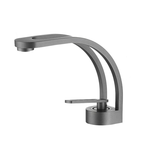 Messing-Badezimmerarmatur – Chrom Einhebel-Waschtischarmatur für heißes und kaltes Wasser, modernes Design, Waschmaschine, perfekt für Waschbecken-Upgrade und Heimwerker von Generisch