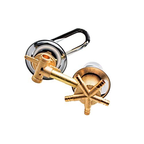 Messing Duscharmatur Mischbatterie 5 Wege mit Keramikkartusche Dicker Griff für Badezimmer Duschkabine Stilvolles Design Ideal für jede Dusche Setup von Generisch