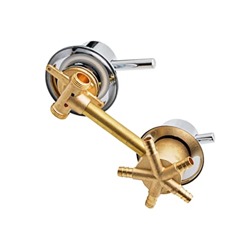 Messing Duscharmatur Mischbatterie 5 Wege mit Keramikkartusche Dicker Griff für Badezimmer Duschkabine Stilvolles Design Ideal für jede Dusche Setup von Generisch