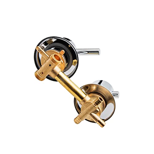 Messing Duscharmatur mit Keramikkartusche, 5-Wege-Installation, dicker Griff für stilvolle Badezimmer-Duschkabine von Generisch