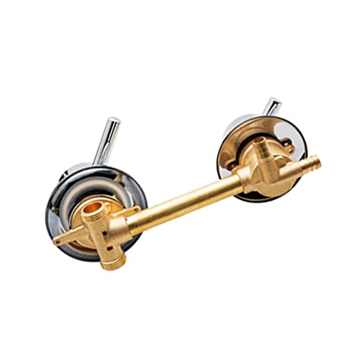 Messing Duscharmatur mit Keramikkartusche und dickem Griff für Badezimmer Duschkabine Stilvolles Design, 5-Wege-Konfiguration von Generisch