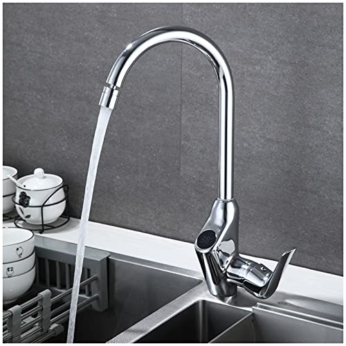 Messing Küchenarmatur mit Schwenkauslauf, Temperaturregelung, Kompatibel mit Küchenspüle, langlebiger und stilvoller Wasserhahn für moderne Küchen von Generisch