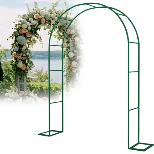Metal Garden Arch for Climbing Plants and Vines - Outdoor Pergola Grid with Base, Easy Assembly - 2.2 m / 2.3 m Options von Generisch