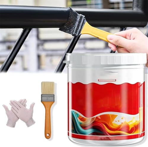 Metal Rust Removal & Renovation Paint,Rust Renovator,Water-Based Rust Remover for Metal,Rust Fixing Refurbished Pain,Multi Purpose Anti-Rust Paint,Rust Converter & Metal Primer (Black) von Generisch