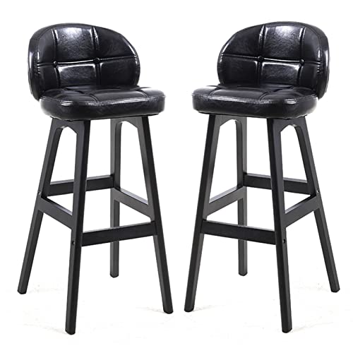 Metall Barhocker Thekenhöhe Kunstleder Hocker mit Rückenlehne Massivholz Esszimmerstühle für Kücheninsel 2er Set Metall Barhocker Thekenhöhe Kunstleder Hocker mit Rückenlehne Massivholz Esszimmerstühle für Kücheninsel 2er Set von Generisch
