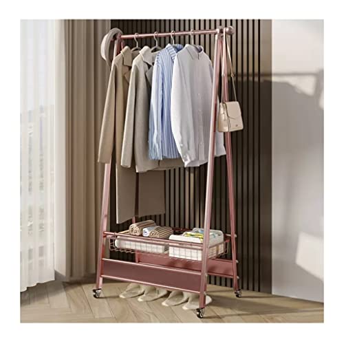 Metall Garderobenständer Rack Kleiderbügel mit Aufbewahrungskorb für Schlafzimmer Schwerlast Kleiderständer mit Kleideraufbewahrungskorb Schuhben Kleiderständer Metall Garderobenständer Rack Kleiderbügel mit Aufbewahrungskorb für Schlafzimmer Schwerlast Kleiderständer mit Kleideraufbewahrungskorb Schuhben Kleiderständer von Generisch
