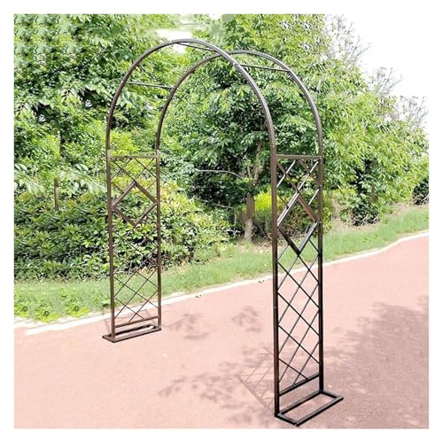 Metall Garten Rankhilfe Rankhilfe für Kletterpflanzen Outdoor Pergola Bogen Unterstützung für Rosen & Reben 2,5 x 2,1 m Langlebige Gartenstruktur für Vertikale Gartenarbeit Metall Garten Rankhilfe Rankhilfe für Kletterpflanzen Outdoor Pergola Bogen Unterstützung für Rosen & Reben 2,5 x 2,1 m Langlebige Gartenstruktur für Vertikale Gartenarbeit von Generisch