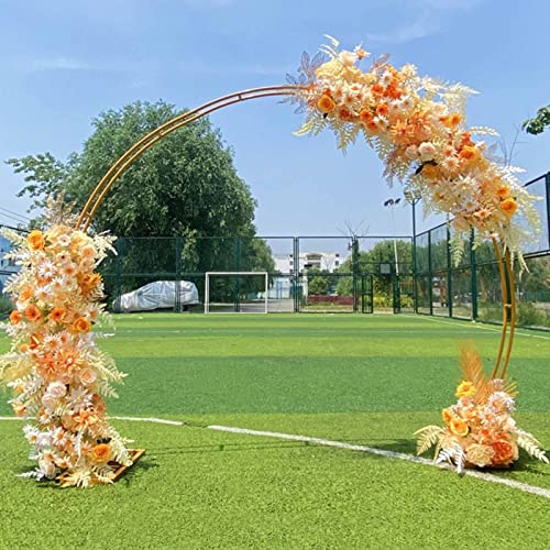 Metall Gartenbogen Eisen Hochzeit Pavillon Outdoor Ballonbogen Dekorative Zeremonie Kulisse Unterstützung für Kletterpflanzen - Gelb, 2,2 m Hoch Garten Spalier Metall Gartenbogen Eisen Hochzeit Pavillon Outdoor Ballonbogen Dekorative Zeremonie Kulisse Unterstützung für Kletterpflanzen - Gelb, 2,2 m Hoch Garten Spalier von Generisch