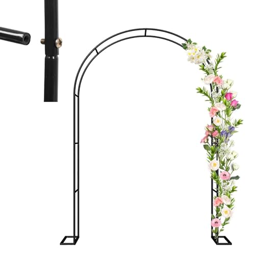 Metall Gartenbogen Hochzeit Gartenlaube stabil für Kletterpflanzen Outdoor Pergola Gartendeko für Hochzeit Wegbogen Metallstruktur Metall Gartenbogen Hochzeit Gartenlaube stabil für Kletterpflanzen Outdoor Pergola Gartendeko für Hochzeit Wegbogen Metallstruktur von Generisch