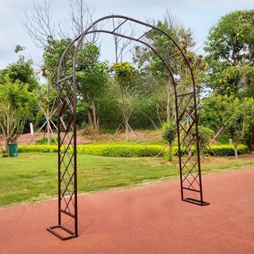 Metall Gartenbogen Pergola Dekorative Laube Spalier mit Basis Outdoor Kletterpflanzenstütze für Hochzeiten und Terrasse Dekor Einfache Montage Metall Gartenbogen Pergola Dekorative Laube Spalier mit Basis Outdoor Kletterpflanzenstütze für Hochzeiten und Terrasse Dekor Einfache Montage von Generisch