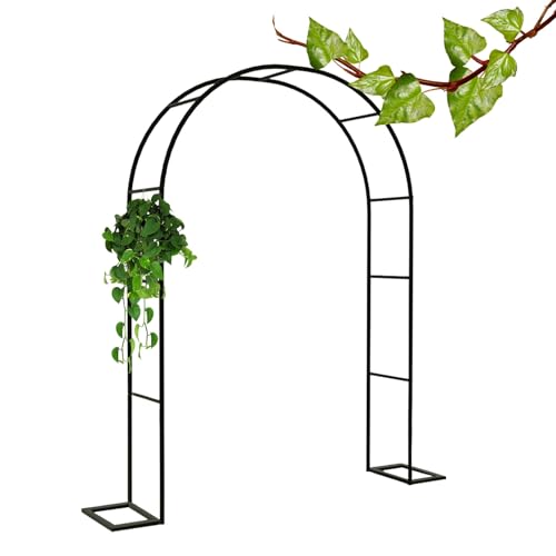 Metall Gartenbogen Rankhilfe Pergola für Kletterpflanzen, Hochzeitszeremonie und Partydekoration mit stabilem Sockel Metall Gartenbogen Rankhilfe Pergola für Kletterpflanzen, Hochzeitszeremonie und Partydekoration mit stabilem Sockel von Generisch