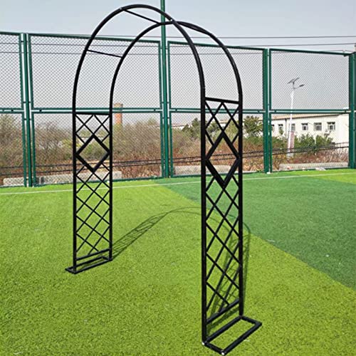 Metall Gartenbogen für Kletterpflanzen Verstellbar 140340cm Rose Rankgitter Wetterfest Schwarzer Rahmen Perfekt für Hochzeiten & Außeneingänge Langlebige Pergola Dekoration von Generisch