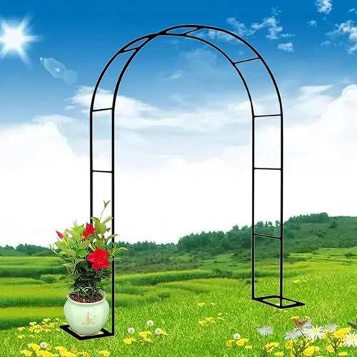 Metall-Gartenbogen für Kletterpflanzen – unabhängiger Baumrahmen-Pavillon, 2,8 m breit x 2,2 m hoch, perfekt für Outdoor-Dekoration und Garten-Spaliere von Generisch