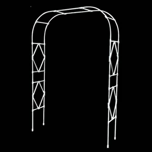 Metall Gartenbogen für Kletterrosen, Rankhilfe Pergola Laube Outdoor Pflanzenstütze für Creepers Elegante Zeremonie Dekor Langlebig und Stilvoll Rosentorbogen von Generisch