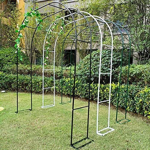 Metall-Hochzeitsbogen, grüne Gartenlaube für Kletterpflanzen, Innen- und Außenbereich, Veranstaltungsdekoration, 180 x 220 x 40 cm, perfekt für Hochzeiten und Partys von Generisch