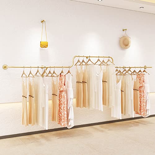 Metall-Kleiderständer – Moderner Wandgarderobe, industrielles Rohr-Design für Eingang, Veranda, Organisation von Generisch