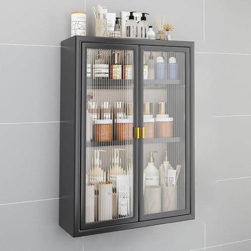 Metall-Medizinschrank, Badezimmerschrank, Wandhalterung mit Glastüren, Badezimmer-Wandschrank, über der Toilette, Hängeschrank für Badezimmer, Küche, Schlafzimmer, Schlafsäle (Schwarz, 40 x 14 x 70 cm Metall-Medizinschrank, Badezimmerschrank, Wandhalterung mit Glastüren, Badezimmer-Wandschrank, über der Toilette, Hängeschrank für Badezimmer, Küche, Schlafzimmer, Schlafsäle (Schwarz, 40 x 14 x 70 cm von Generisch