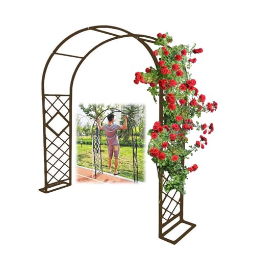 Metall Pergola Arbor Gartenbogen Kit 300 140 220 180 260 340 cm, erweiterbare Laube Rankhilfe mit Basis für Pflanzen im Freien, Rosen, DIY Hochzeit Torbogen, Einfache Montage Metall Pergola Arbor Gartenbogen Kit 300 140 220 180 260 340 cm, erweiterbare Laube Rankhilfe mit Basis für Pflanzen im Freien, Rosen, DIY Hochzeit Torbogen, Einfache Montage von Generisch