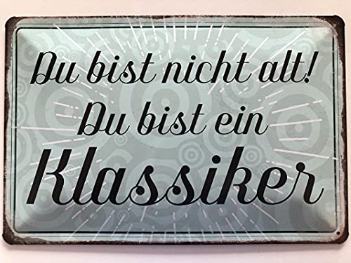 Metall Schild 20x30cm Du bist nicht alt Spruch Sprüche Blechschild von Generisch