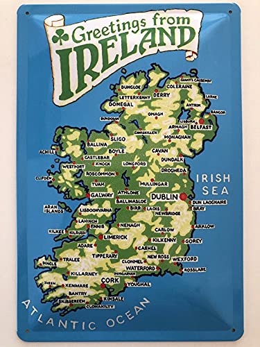 Metall Schild 20x30cm Greetings from Ireland Irland Blechschild Metall Schild 20x30cm Greetings from Ireland Irland Blechschild von Generisch