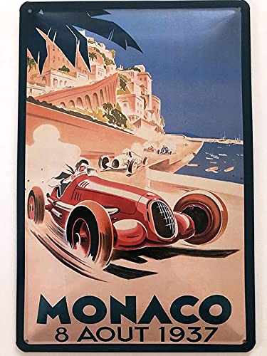 Metall Schild 20x30cm Monaco Grand Prix 1937 Auto Blechschild Metall Schild 20x30cm Monaco Grand Prix 1937 Auto Blechschild von Generisch