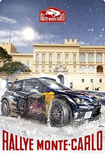 Metall Schild 20x30cm Rallye Monte Carlo Monaco 2017 Auto Blechschild von Generisch