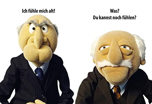 Metall Schild 20x30cm Waldorf Statler Muppets Ich fühle mich alt Blechschild von Buosha