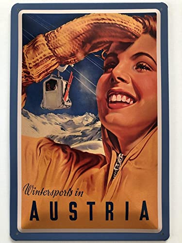 Metall Schild 20x30cm Wintersport in Austria Ski Urlaub Blechschild Metall Schild 20x30cm Wintersport in Austria Ski Urlaub Blechschild von Generisch
