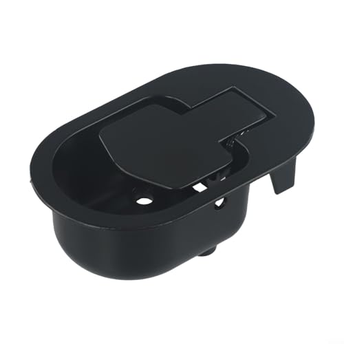 Metall Sofa Liege Griff Pull Release Hebel Ersatzteil Schwarz Oval Stil Industrie Aluminiumlegierung Kabel Kompatibler Griff für Power Recliner von Generisch