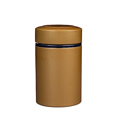 Metall-Teedosen mit luftdichten Deckeln, Teedose, trockene Aufbewahrungsbox, wasserdichte Mini-Dosen für losen Tee, Gewürze, Kaffee, Zucker (Gold) von Generisch