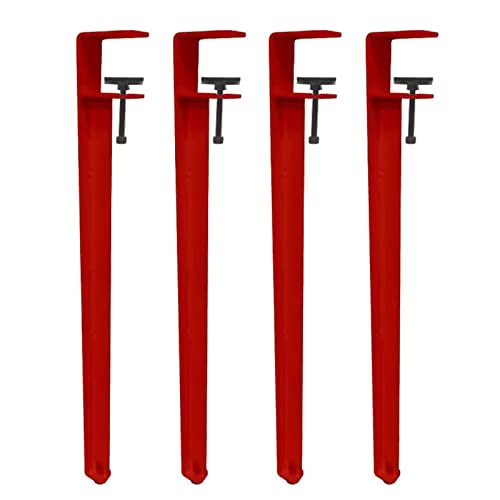 Metall-Tischbeine, 4 Stück, F-Form, verstellbare Tischklemmbeine, Metall-Eisen-Esstisch-Schreibtischbeine, kein Stanz-Design, um den Schreibtisch zu schützen von Generisch