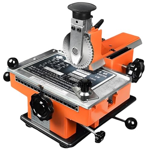 Metallstempelmaschine, halbautomatischer Präge- und Etikettendrucker, Tag-Gravur mit 2 mm bis 6 mm Zeichenrad-Optionen von Generisch