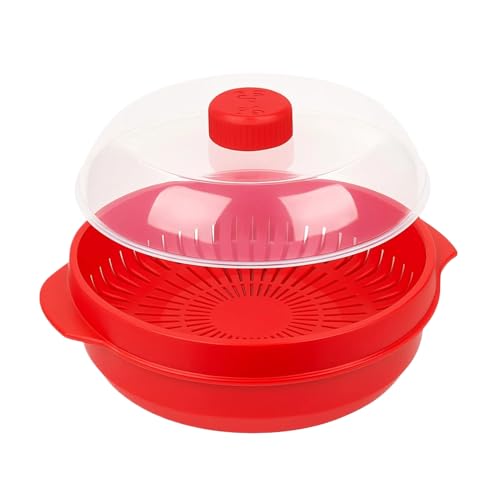 Microwaves Steamer - Mikrowellen dämpfer - Doppelschicht Küchenkochgeschirr Erwärmung, Mikrowellendampfgarer Mit Deckel | Steaming Für Haushalt Studentenwohnung Hotel Apartment von Generisch