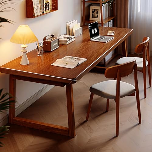 Mid-Century Computertisch aus Massivholz, Gaming-Tisch, Arbeitszimmer und Schreibarbeitsplatz, hohe Tragfähigkeit, Heim- und Büromöbel, stilvolles und funktionales Design von Generisch